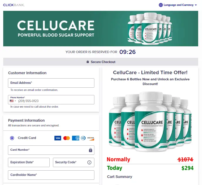 Cellucare order